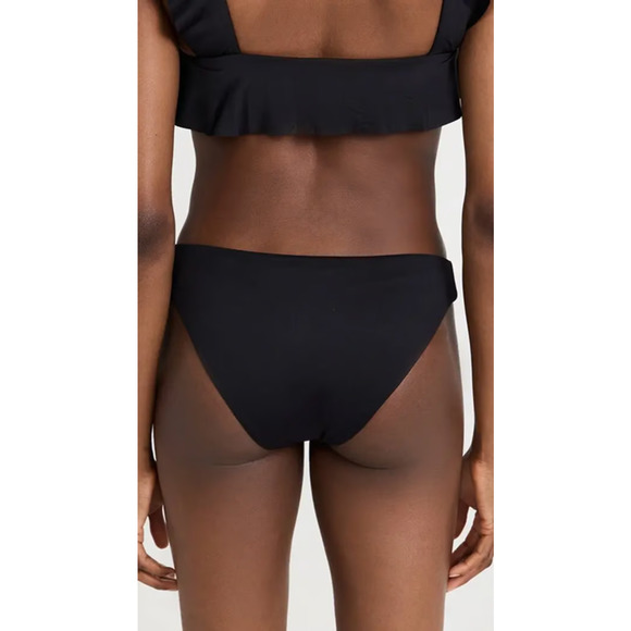 Eberjey Womens So Solid Annia Bikini Bottom Classic Cut Pull-On Black Sz XS NWT - Picture 2 of 9